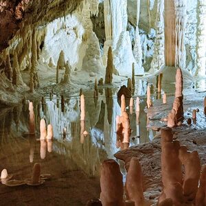 stalagmites cave