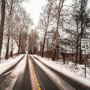 winter snow road