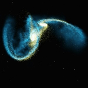 galaxies colliding collision NASA